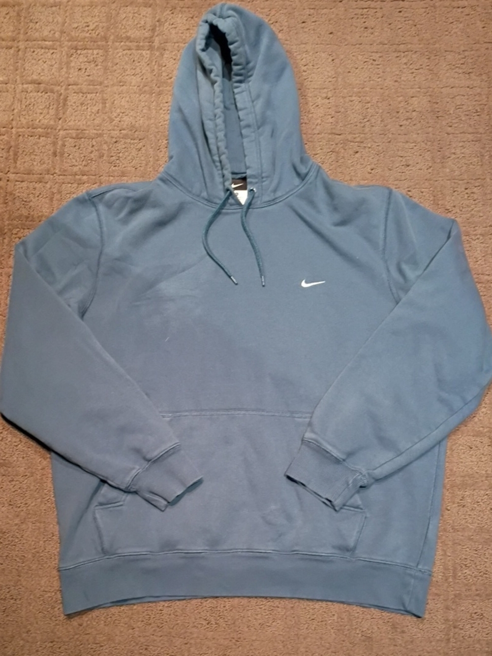 Nike Dusty Blue Pullover Hoodie - Men's Lightweight Sweatshirt
